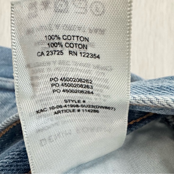 Denim Forum The 90's Millie Hi-Rise Cargo Medium Light Wash Aritzia - Size 26 - Picture 7 of 9